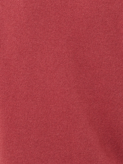 Compact Wool Cashmere Blend Jumper | Deep Rose