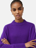 Compact Wool Cashmere Blend Jumper | Purple