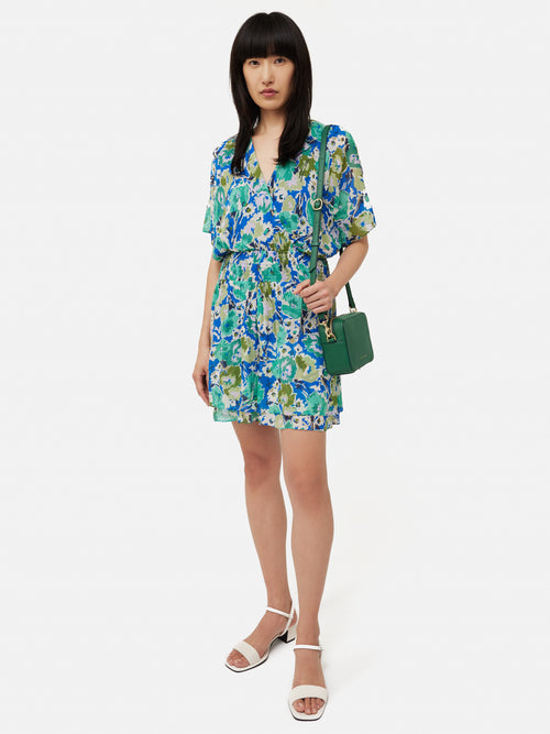 Abstract Meadow Playsuit | Green