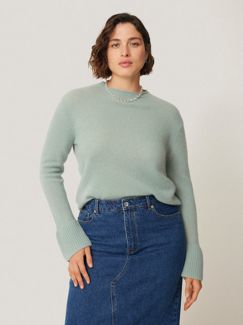 Cloud Cashmere Eldon Jumper | Blue Haze