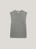 Cashmere Crew Neck Tank | Grey