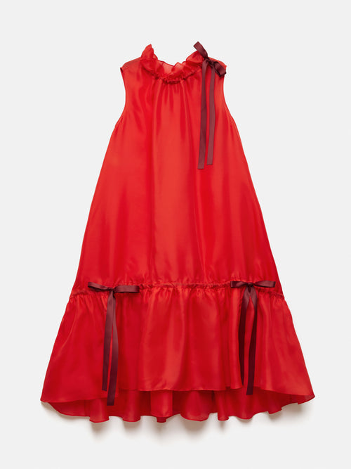 Roksanda Silk Gazar Maxi Dress | Red