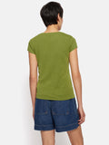 Supima Cotton Scoop Neck Tee | Yucca Green