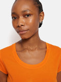 Supima Cotton Scoop Neck Tee | Pop Orange