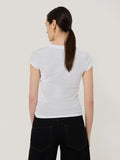 Supima Cotton Scoop Neck Tee | White