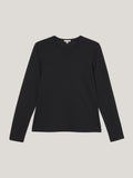 Supima Cotton Long Sleeve Tee | Black