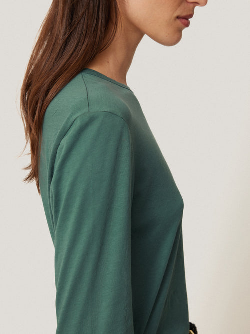 Supima Cotton Long Sleeve Tee | Frozen Pine