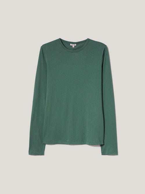 Supima Cotton Long Sleeve Tee | Frozen Pine