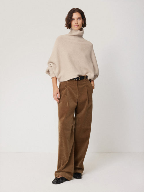 Merino Poncho Jumper | Cream