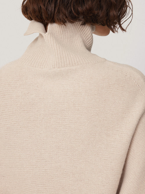 Merino Poncho Jumper | Cream