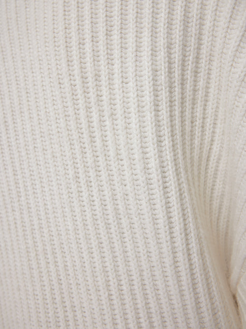 Cape Button Jumper | Ivory