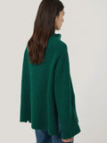 Faroe Fishermans Rib Jumper | Green