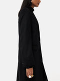 Relaxed Wool City Coat | Black