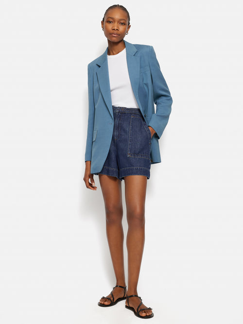 Italian Linen Gibson Blazer | Blue