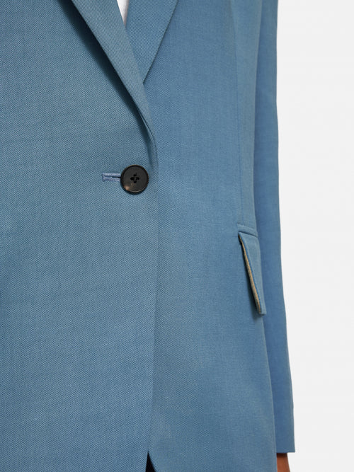 Italian Linen Gibson Blazer | Blue