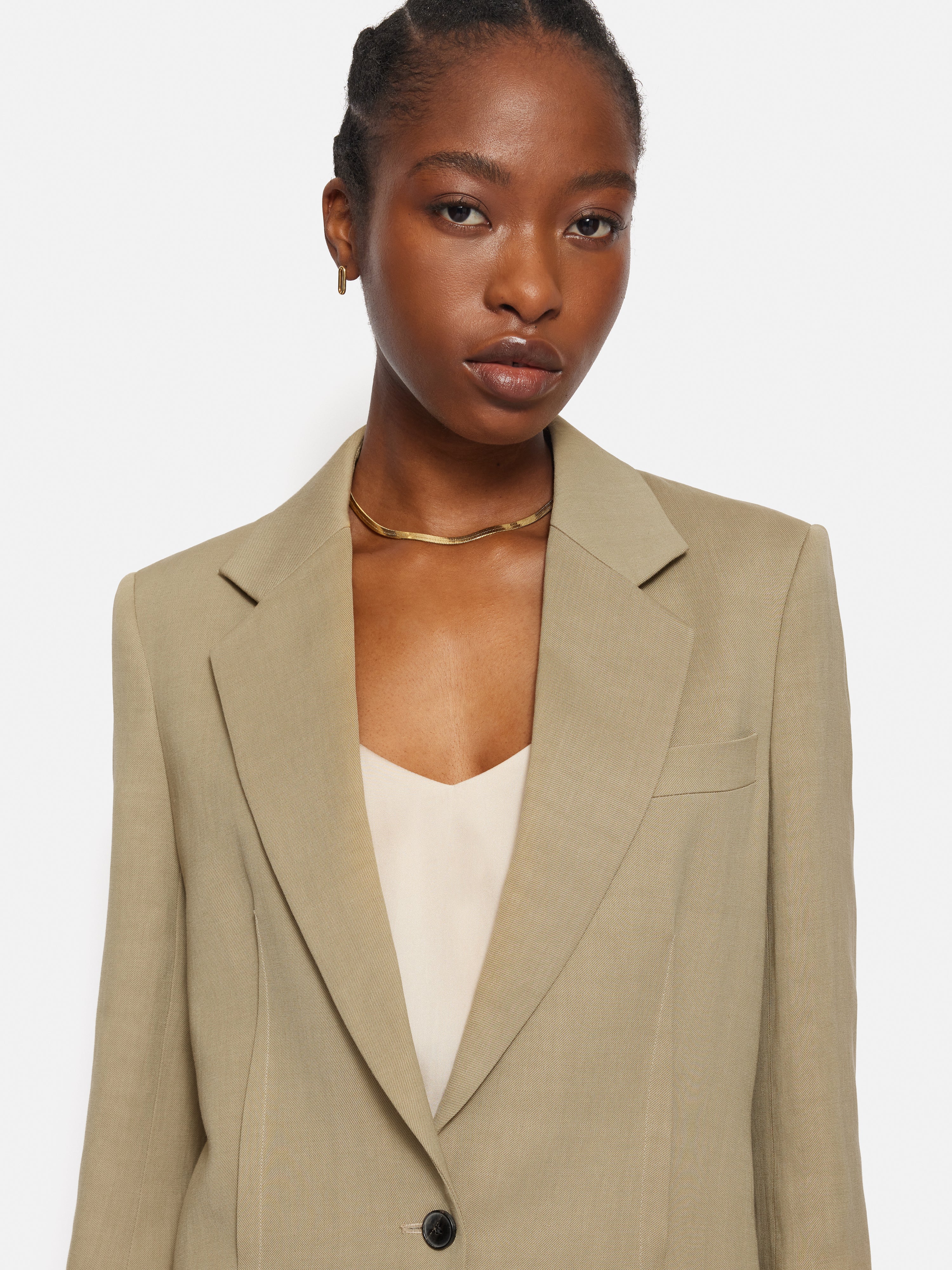 Italian Linen Gibson Blazer | Sand – Jigsaw