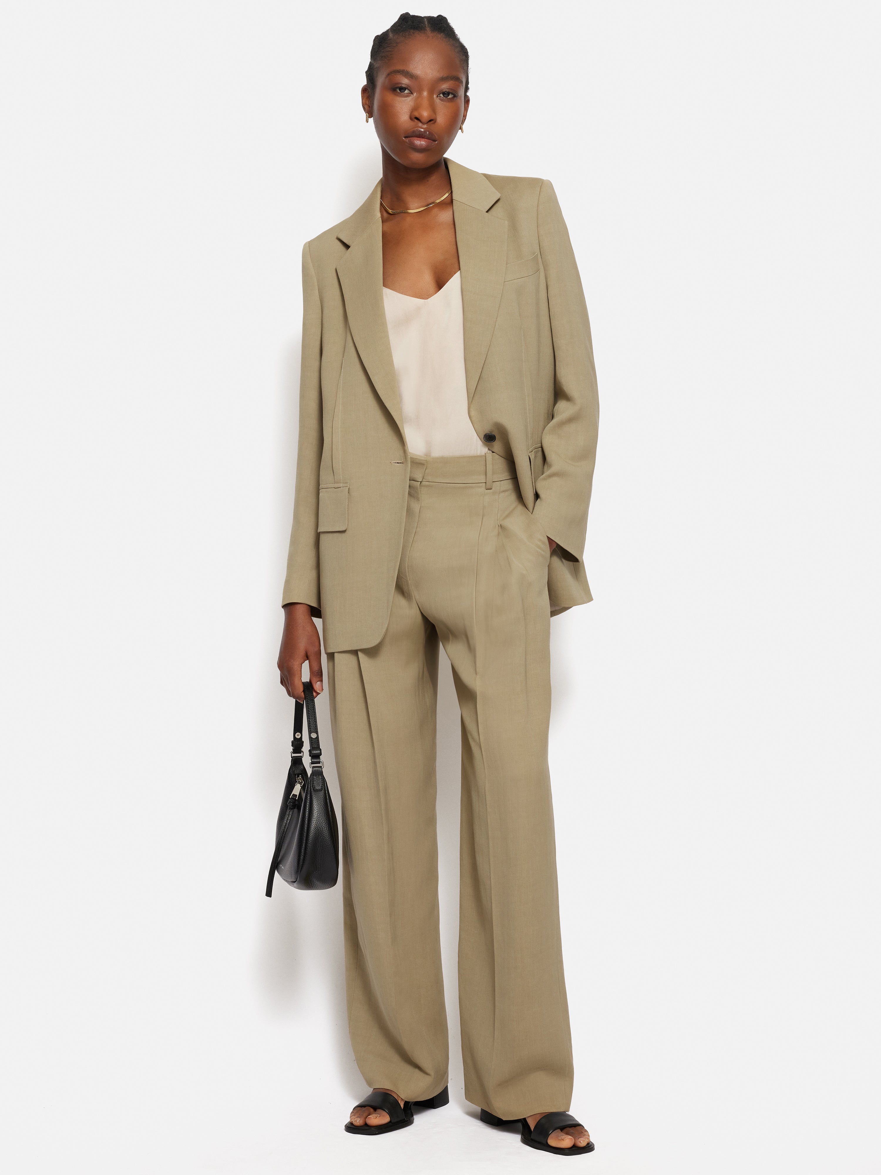 Italian Linen Gibson Blazer | Sand – Jigsaw