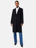 Double Face Wool Coat | Navy