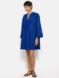 Linen Kaftan Dress | Blue