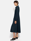 Linen Shirt Dress | Navy