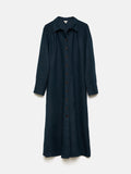 Linen Shirt Dress | Navy