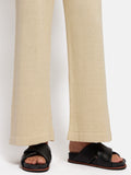 Linen Cotton Knitted Trouser | Cream