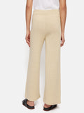 Linen Cotton Knitted Trouser | Cream