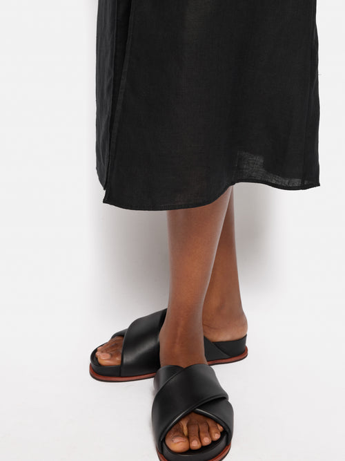 Linen Sundress | Black