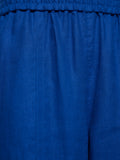 Linen Wide Leg Trouser | Blue