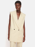 Roksanda Sleeveless Blazer | Cream