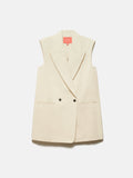 Roksanda Sleeveless Blazer | Cream