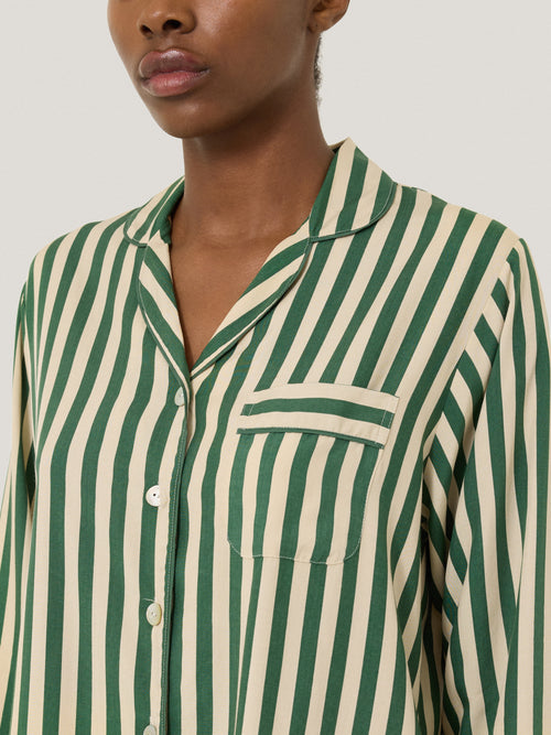 Classic Stripe Pyjama | Green