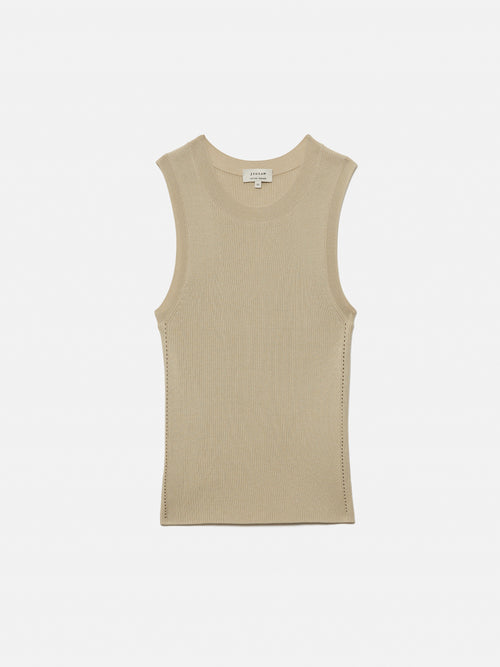 Rib Knitted Tank | Neutral