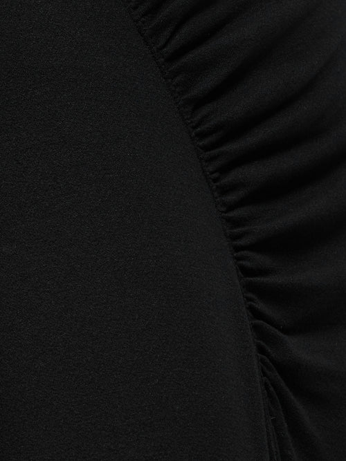 Jersey Ruched Skirt | Black