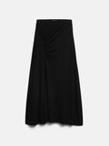 Jersey Ruched Skirt | Black