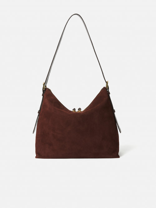 Large Trafalgar Shoulder Bag | Burgundy