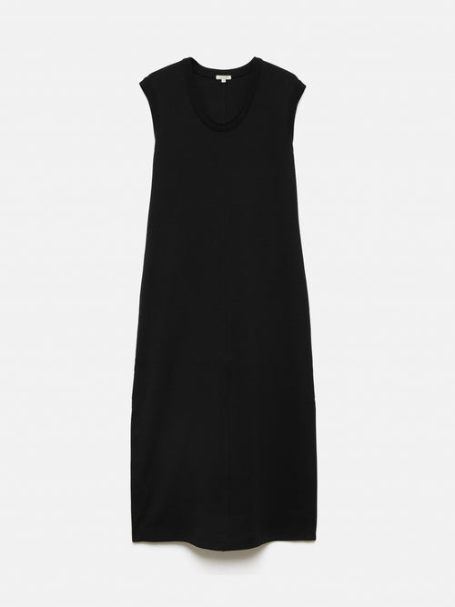 Column T Shirt Dress | Black