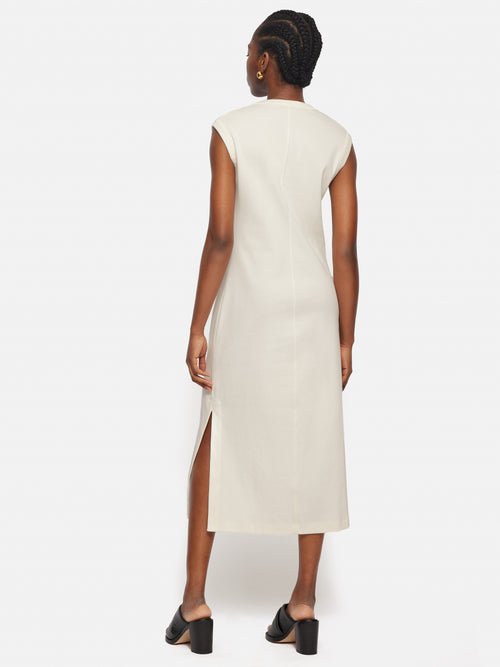 Column T Shirt Dress | Cream