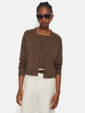 Cotton Luxe Cardigan | Brown