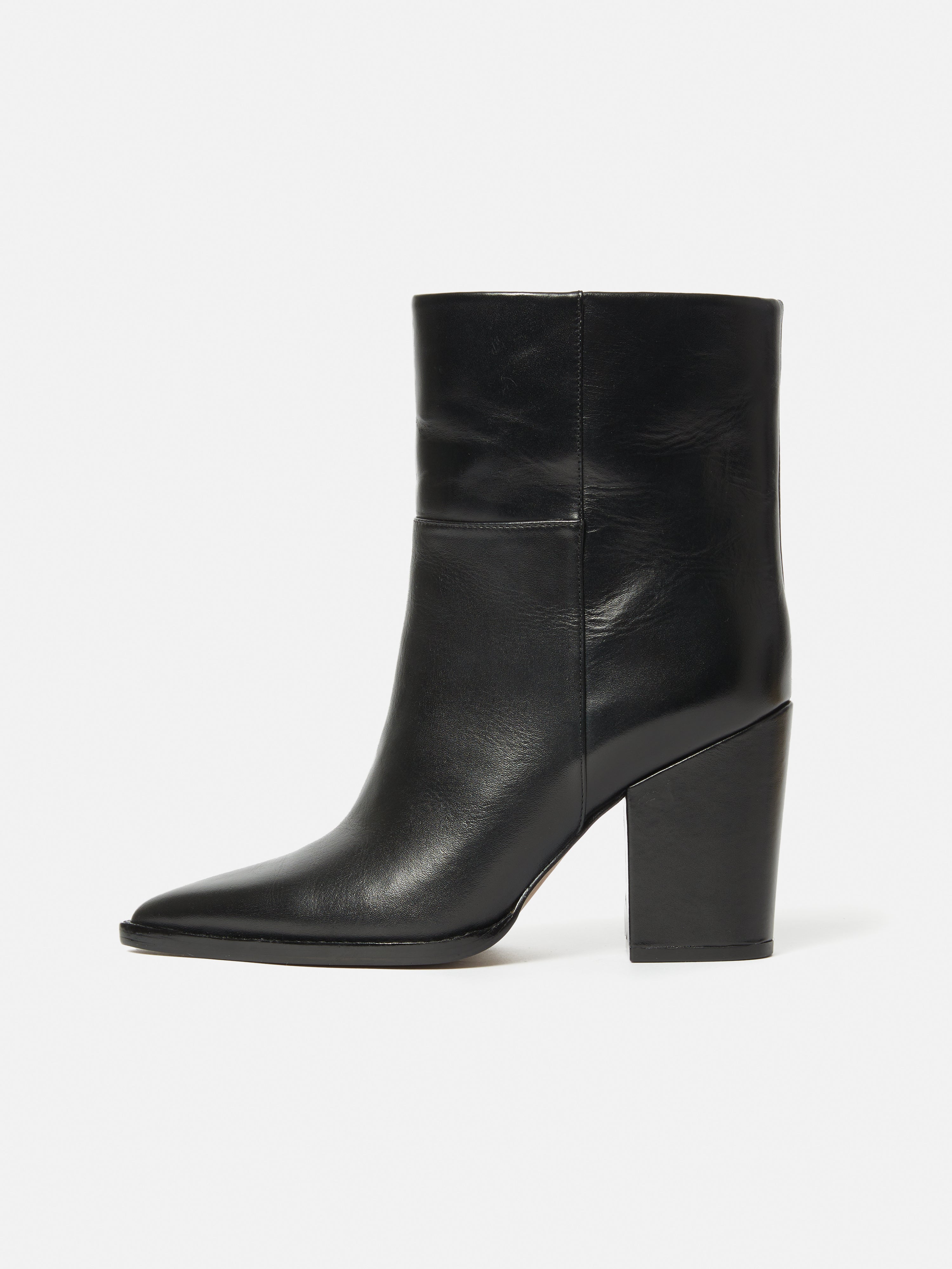 Connaught Heeled Boot | Black – Jigsaw