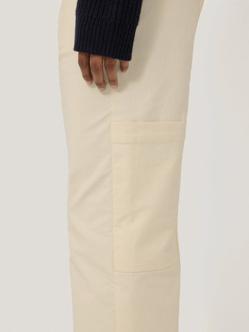 Hatton Cropped Trouser | Cream