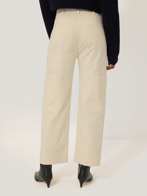 Hatton Cropped Trouser | Cream