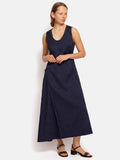 Asymmetric Textured Dress | Navy