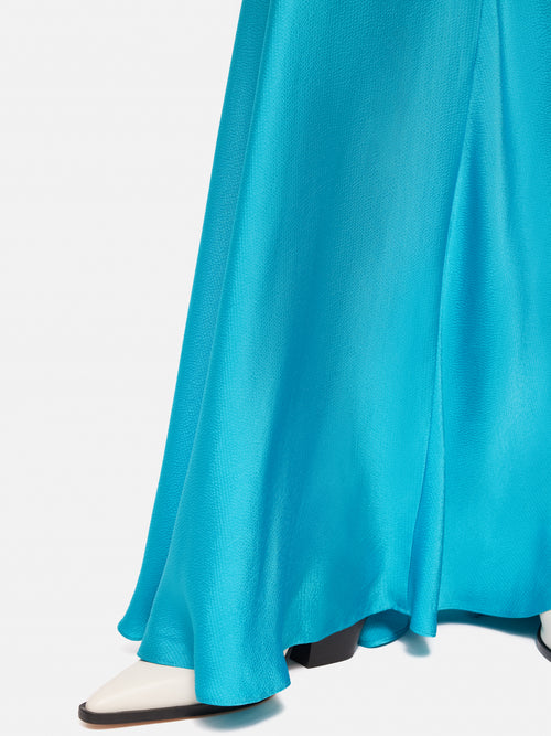 Roksanda Satin Maxi Skirt | Blue