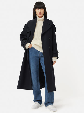 Jigsaw maritime coat navy hotsell