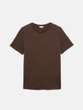 Supima Cotton Crew Neck Tee | Brown