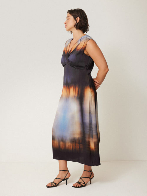 Modern Tie Dye Dress | Multi