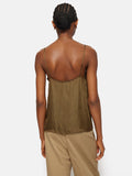 Recycled Satin Cami | Khaki