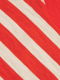 Cotton Slub Stripe Tee | Red