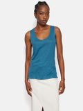 Linen Layering Vest | Blue